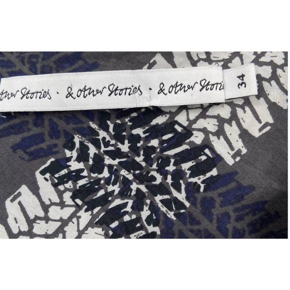 & Other Stories Gray V Neck Sleeveless Silk‎ Blend Romper US size 2 - Picture 3 of 5